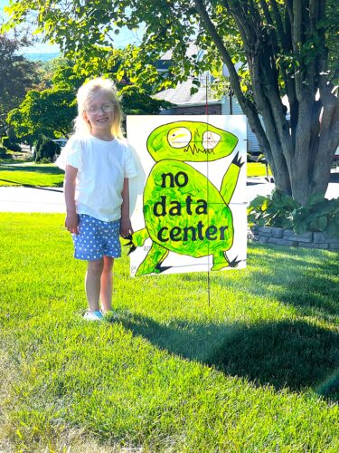 Child’s drawing inspires grassroots data center campaign